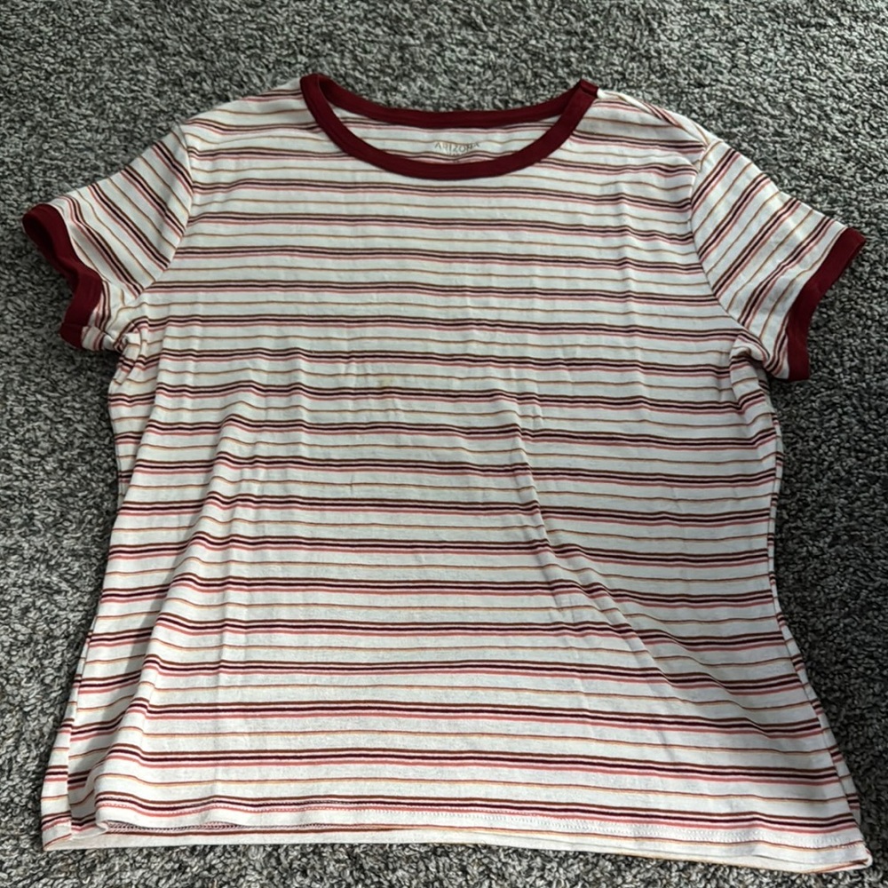 Striped Shirt - Red and White